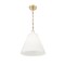 Z-Lite Alaric 1 Light Pendant, 14in. W x 15in. H, Modern Gold 3042P14-MGLD - alternate 2